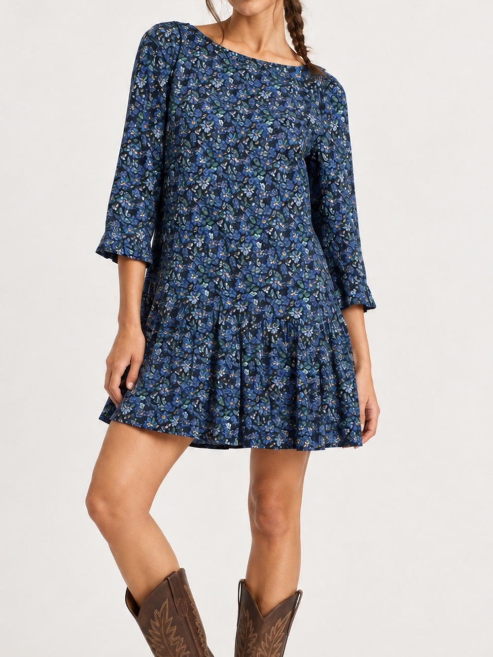 NWT Free People The Avenue Floral Cotton Babydoll Cottagecore whimsy Dress NEW